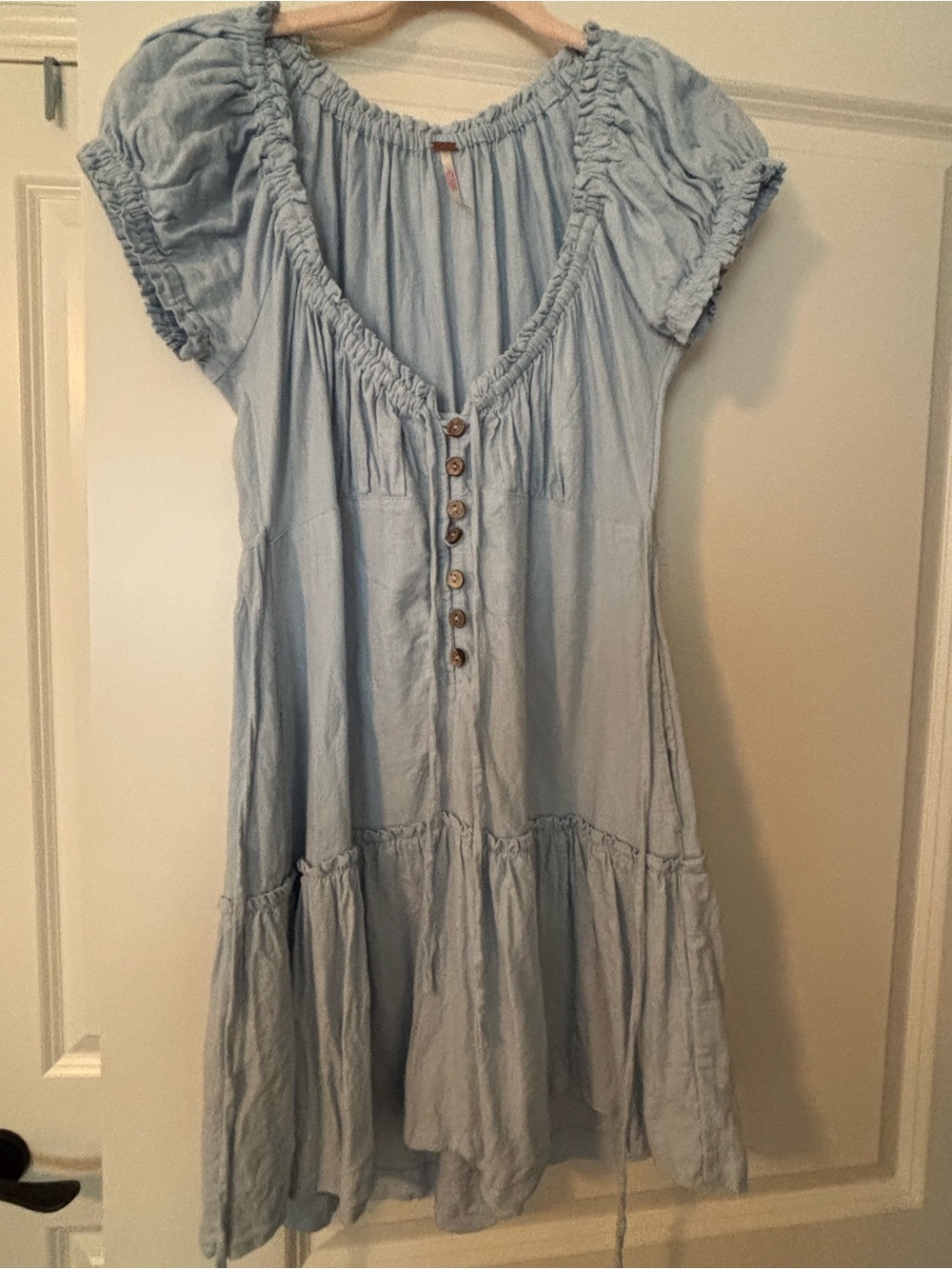 Free People Light Blue Mini Dress